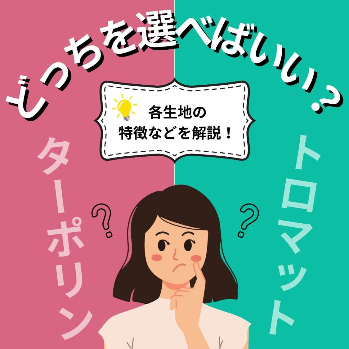 ターポリン トロマット どっちを選べばいい？