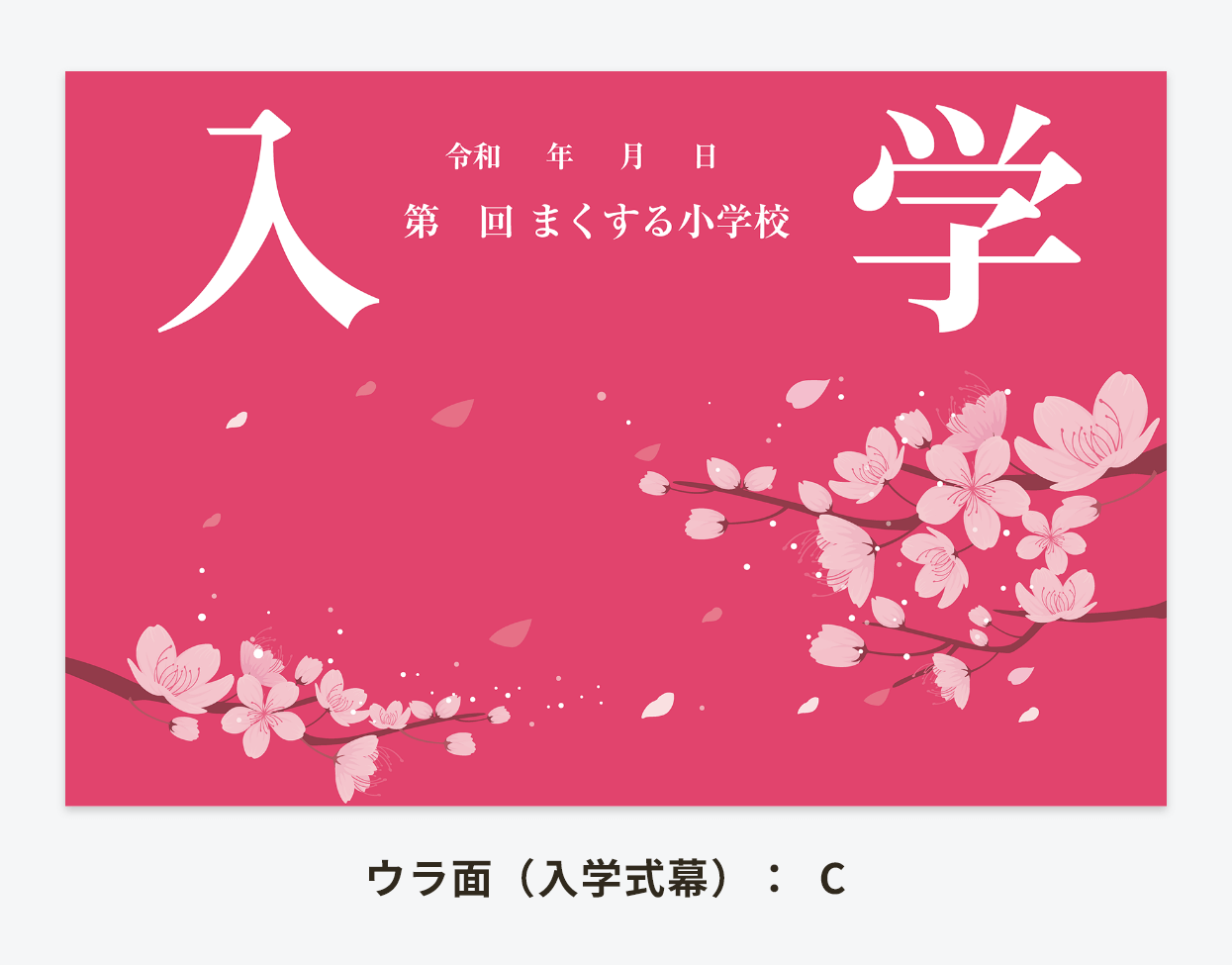 【両面印刷タイプ】卒業式幕＆入学式幕 巨大フォトスポット幕 【屋内利用推奨】